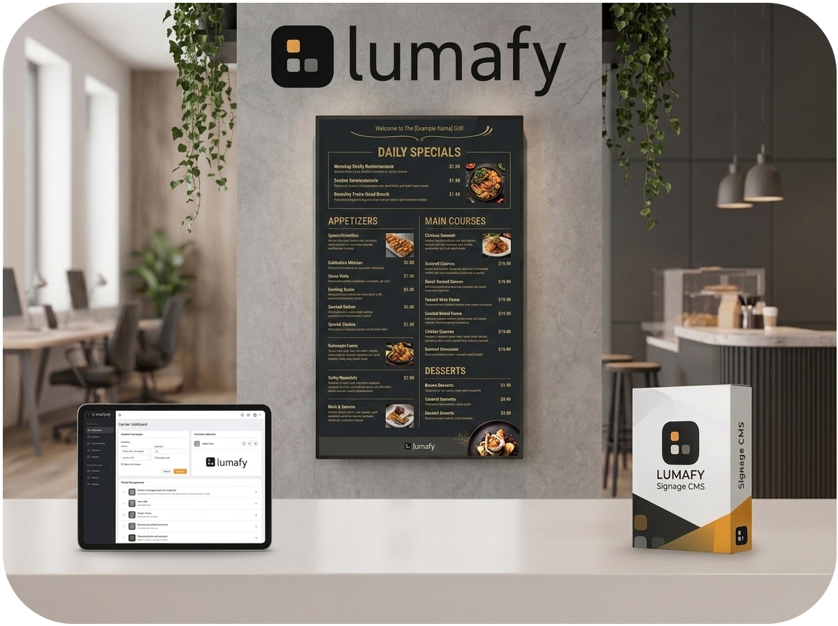lumafy Content Management System - 1 Screen, monatlich