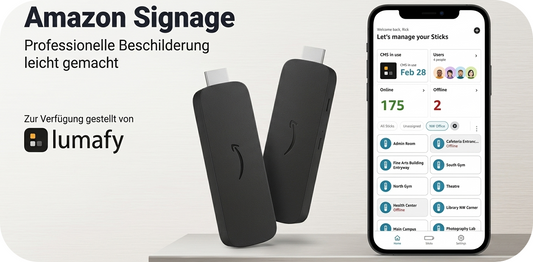 Amazon Signage Stick: Digital Signage für unter 150 € | lumafy