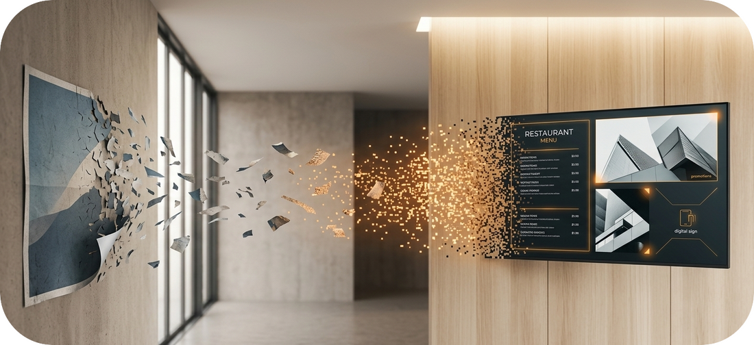Vom Plakat zum Bildschirm: Der Leitfaden für Digital Signage im Unternehmen