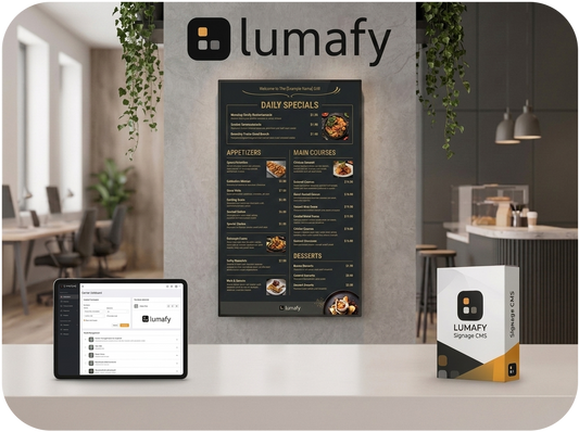 lumafy Content Management System - 1 Screen, monatlich